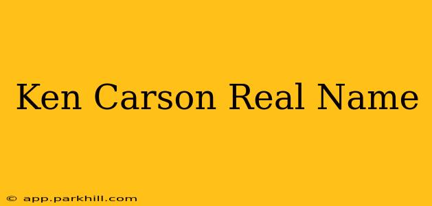 Ken Carson Real Name